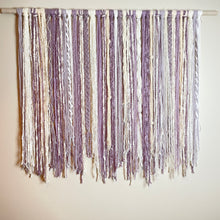 Load image into Gallery viewer, Large Lavender Dreams Fiber Wall Hanging
