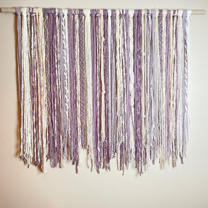 Large Lavender Dreams Fiber Wall Hanging